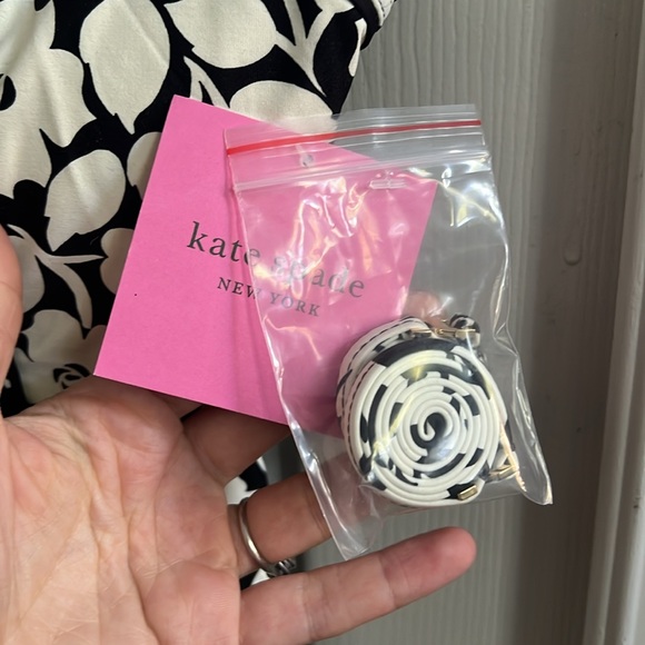 SALE kate spade Strapless Bandeau Swimsuit with Detachable Straps - Picture 4 of 10